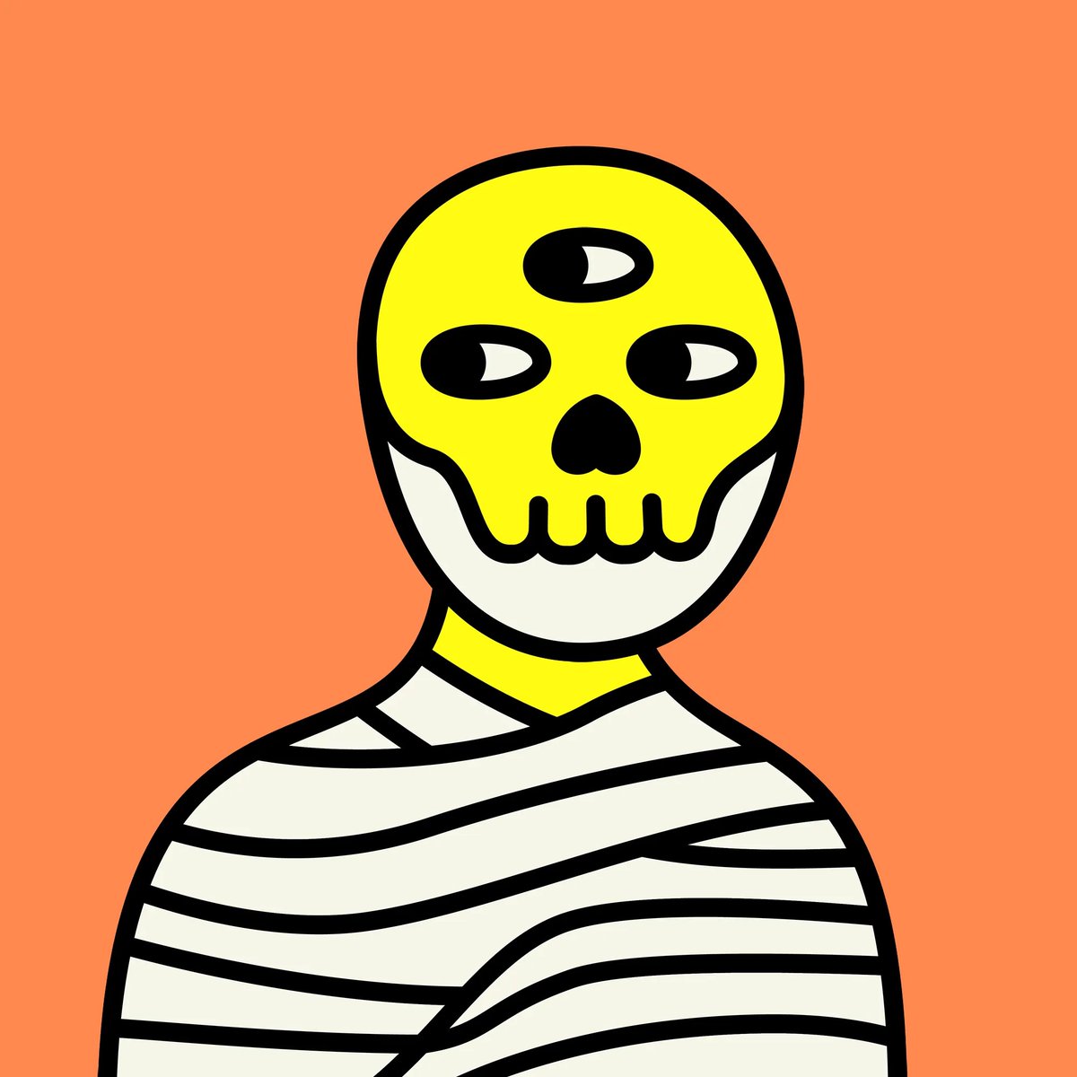 mycryptojam's tweet photo. A haiku for @therandomsnft
Yellow face stares left,
Mummified, enigmatic,
Random mystery.
#RandomPoet https://t.co/A47hyHzW9b