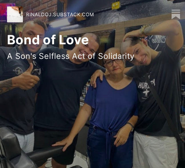 giannipov's tweet photo. "Strength is not measured by the battles we avoid, but by the love and unity we display in facing them together."
#SolidarityInStruggles #LoveConquersAll #StrengthThroughSupport #UnityInAdversity #KindnessMatters #InspiringActsOfCompassion #TogetherWeOvercome #UnbreakableBonds #ShavingHeadsForHope #EmpathyInAction

Bond of Love, by @giannipov https://t.co/mlHkHx79Fz