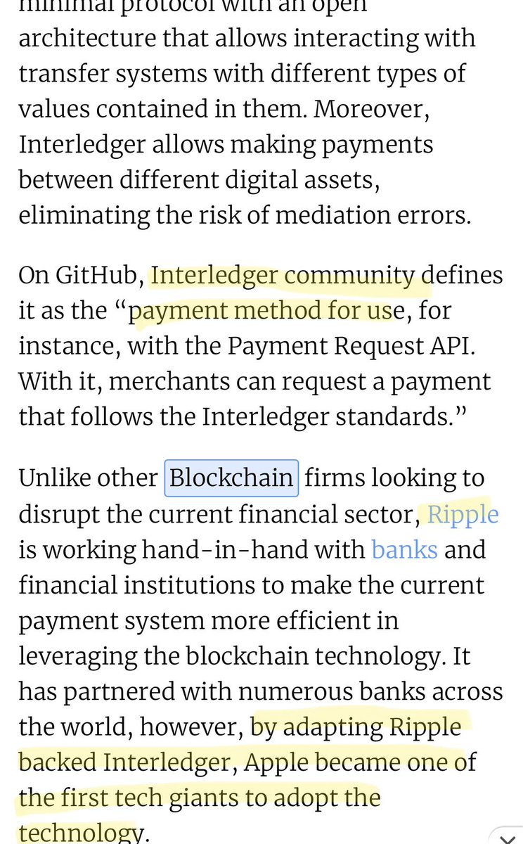 💥APPLE INTRODUCED AN INTERLEDGER EXTENSION OF RIPPLE’S INTERLEDGER PROTOCOL FOR PAYMENTS 😧😧😧😧😧😧😧😧😧😧😧😧😧💥