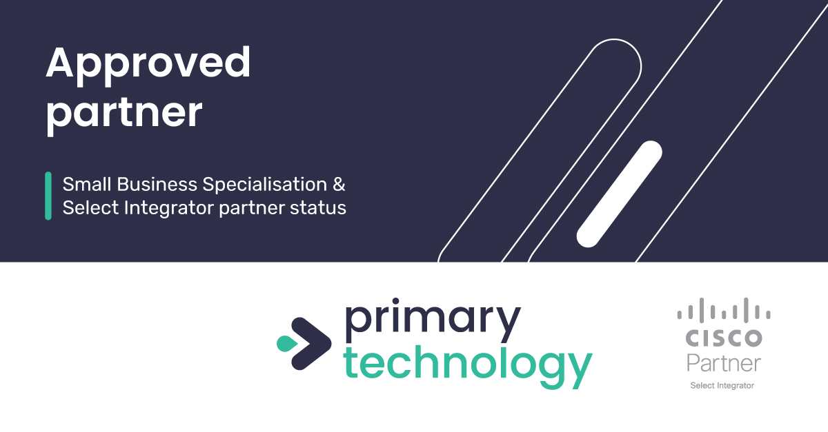 PrimaryT's tweet image. As a Cisco partner for a number of years, this year our team have undertaken further Cisco training and certifications, allowing us to achieve both the Small Business Specialisation and Select Integrator partner status. 🎉

#Cisco #CiscoSelect #CiscoSelectPartner