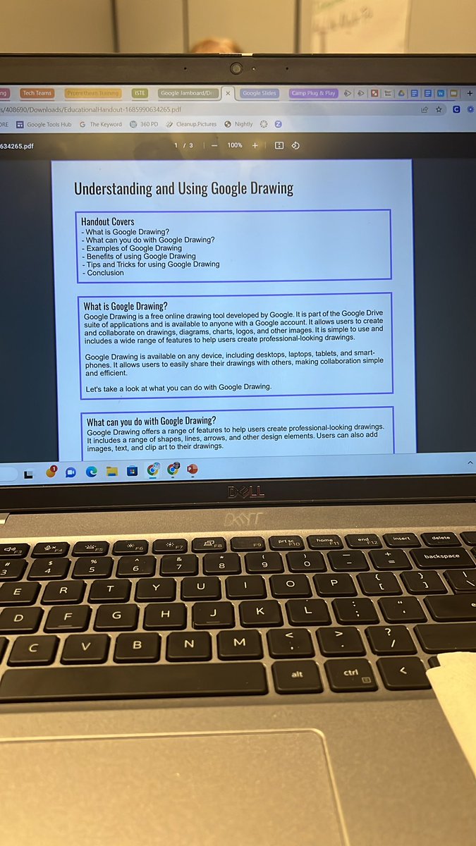 Here’s my AI generated handout! #educationcopilot #campplugandplay