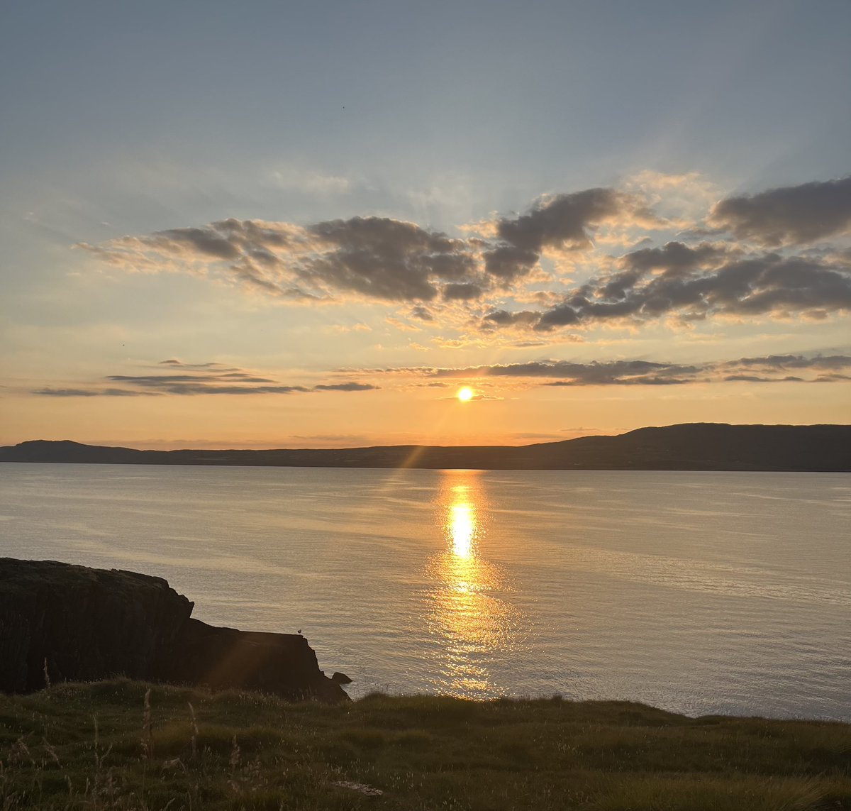 Just me and one solitary seagull enjoying the sunset over <a href="/VisitSheepsHead/">The Sheep's Head Way</a> tonight