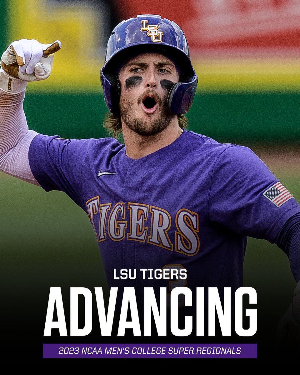 𝐆𝐄𝐀𝐔𝐗. 𝐓𝐈𝐆𝐄𝐑𝐒.

<a href="/LSUbaseball/">LSU Baseball</a> baseball advances to its 16th super regional, the second most all-time! 🐯