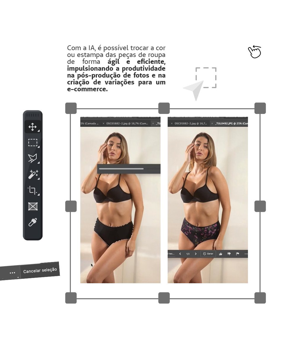 Elo3Comunicacao's tweet photo. Explorando as fronteiras da criatividade! 
Analisamos o mundo da inteligência artificial do Photoshop e os resultados nos deixaram sem palavras. 🤯🖌 https://t.co/C2zx5DzWim