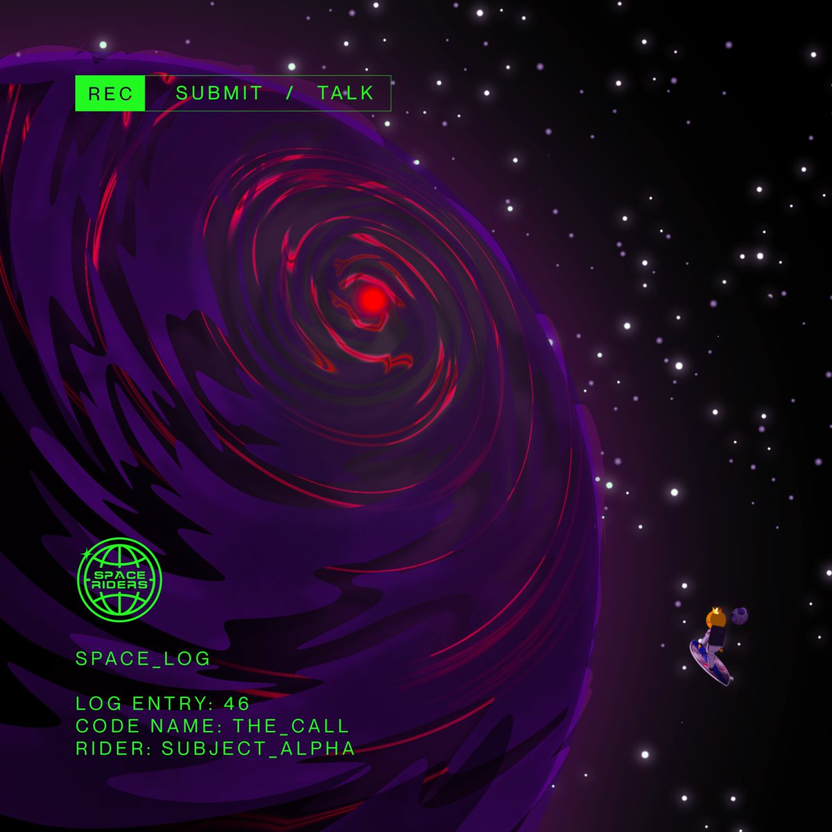 LOG ENTRY: 46

Continuing their journey, the Rider and companion come across an eerie, shadowy planet on the distant horizon.

A perplexing mystery lures, testing their courage and persistence.