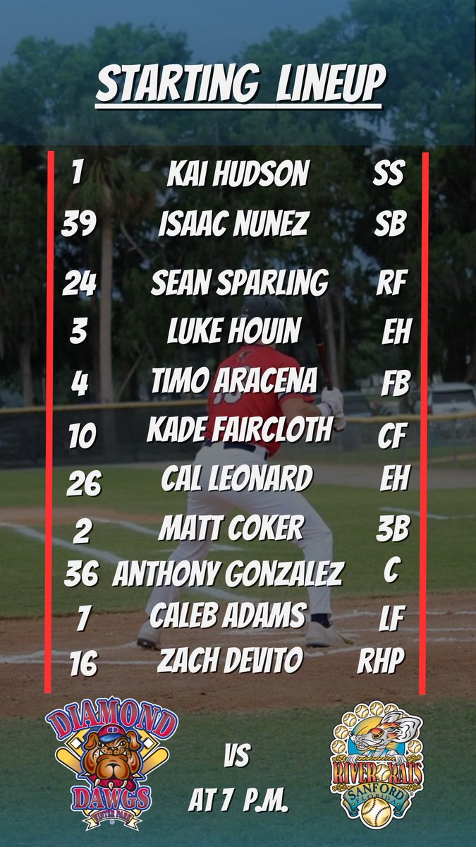 Tonight’s starting line up‼️‼️