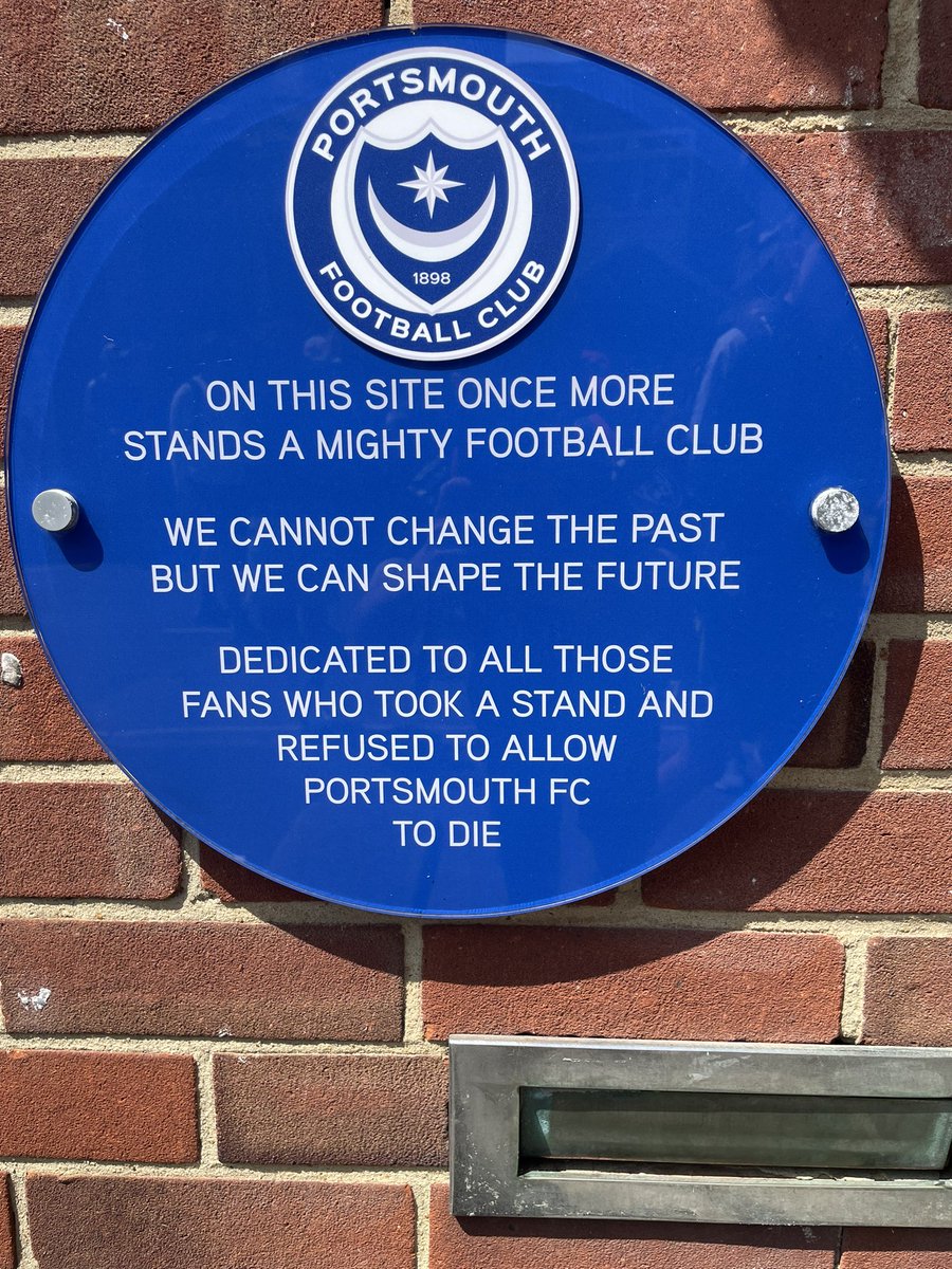 Stergy96's tweet photo. Amazing tour of Fratton Park home of @Pompey. A club owned by the fans, for the fans. One of our tour guides even played against Bobby Moore at the age of 17 #UCSportMgtEuro23 @UCSportMgtFLP https://t.co/Dnw8UVuJcU