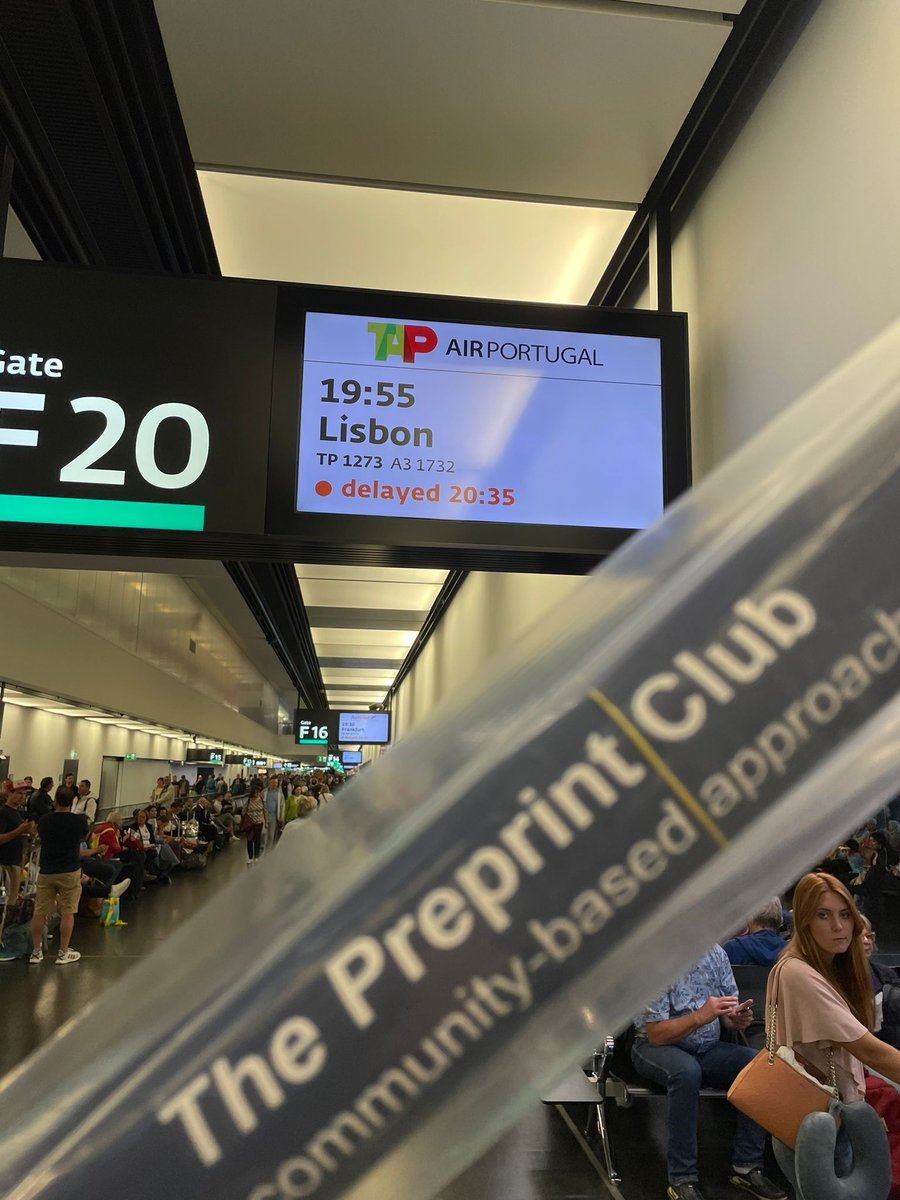 Our co-founder and ambassador @CleeteRichter is on his way to the EU-LIFE community meeting 2023  in Lisbon to present the @preprintclub 🤓📚  #StayTuned @EULIFE_news @IEOufficiale  #sciencecommunicationn #preprints #transformpeerreview #peerreview #communitybased