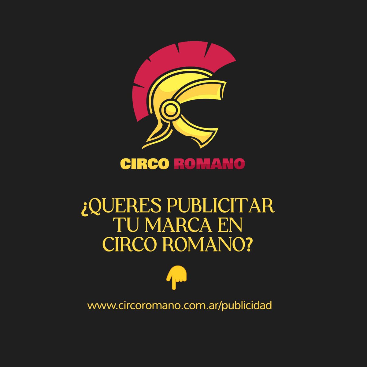 Desde los comienzos de Circo que somos un programa de radio independiente y queremos seguir en ese camino.
Abrimos las puertas a quiénes tengan una empresa o emprendimiento para que publiciten en Circo y así puedan lograr mayor visibilidad
+ Info: circoromano.com.ar/publicidad/
