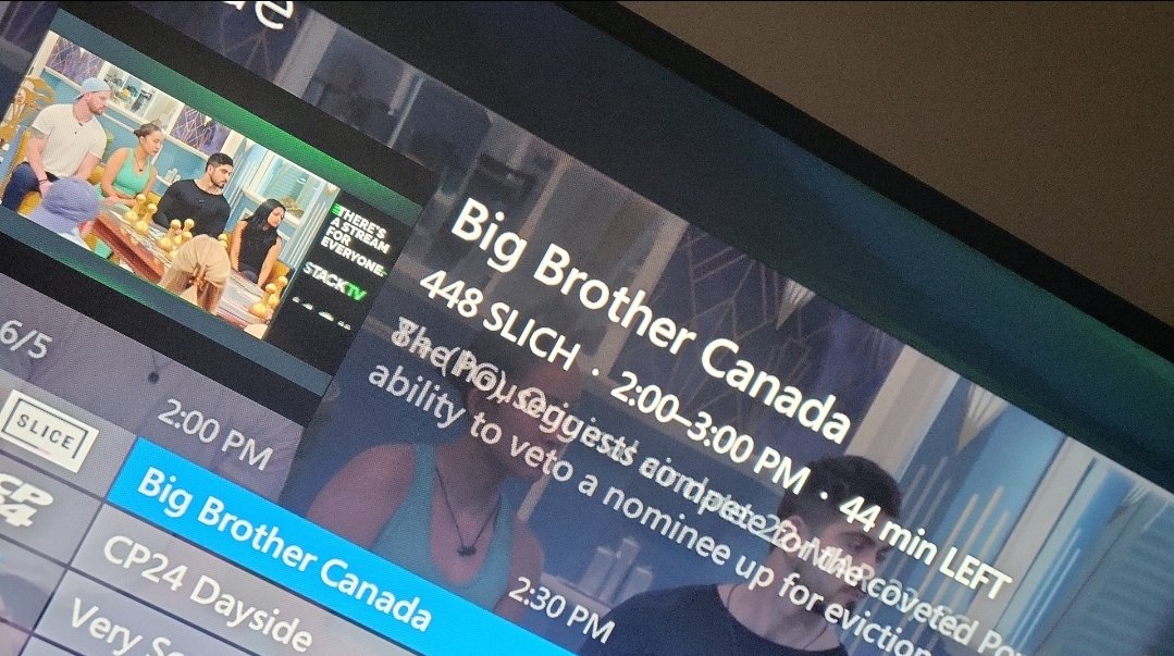 Looks like Slice is currently re-airing #BBCAN11