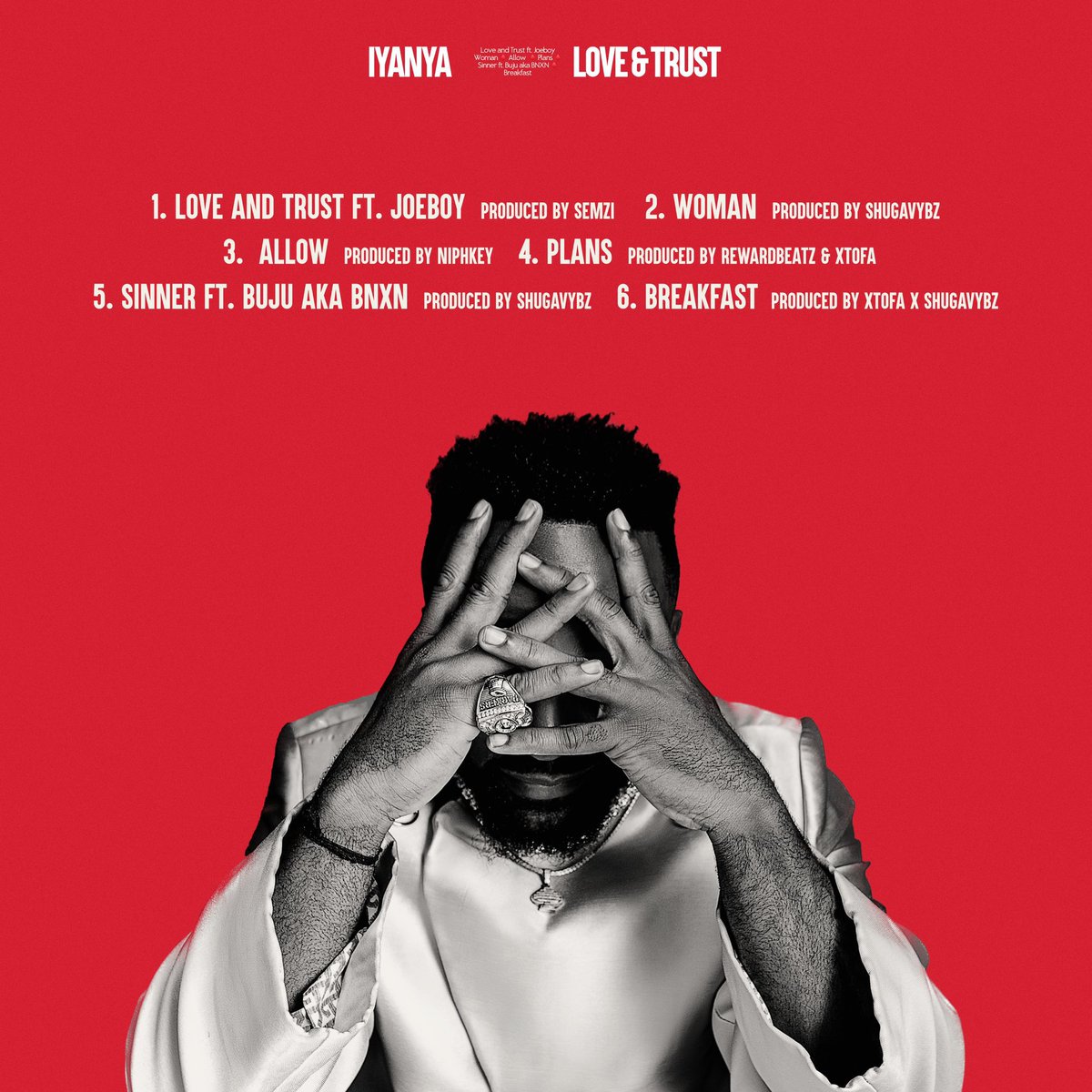 AlbumTalksHQ's tweet photo. 🚨Iyanya will release his new EP “Love &amp; Trust” on Friday June 9. ♥️📀

— It includes guest features from @BNXN and @Joeboy. https://t.co/wWWvNeEmBt