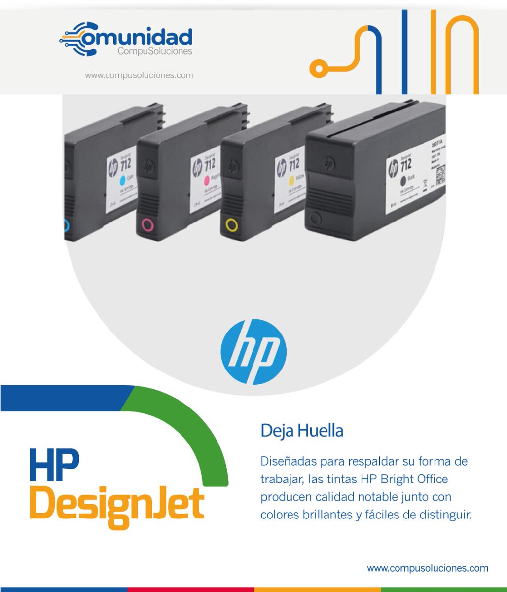 CompuSoluciones's tweet image. Confiable. Versátil. Hermosa. Así son las tintas para impresora #HPDesignJet, están diseñadas para hacer un buen trabajo desde la primera vez, todo el tiempo. Conoce más aquí: hp.com/mx-es/printers…