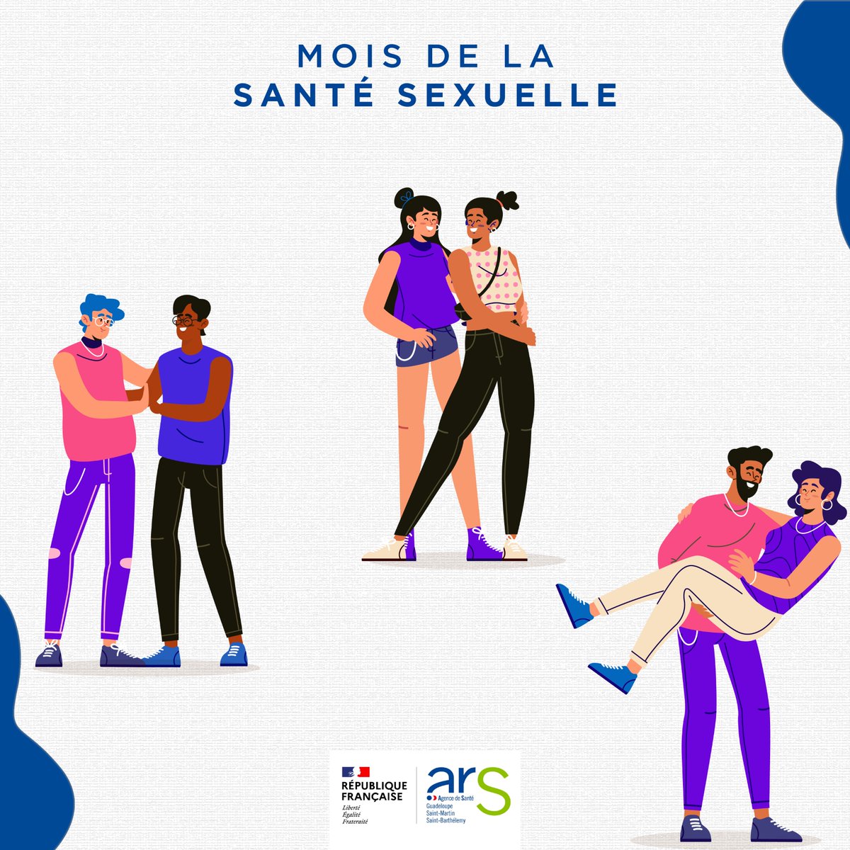 ars_guadeloupe's tweet photo. #SantéSexuelle |  📢 En juin, c'est le mois de la santé sexuelle 👩🏽‍❤️‍👨🏽 👨🏽‍❤️‍👨🏽 👩🏽‍❤️‍👩🏽.

Aujourd’hui marque le début de la Semaine nationale de la Santé Sexuelle, suivie de la Semaine Caribéenne du dépistage du VIH, du 19 au 25 juin.

↓ https://t.co/FeBHMgZwu9