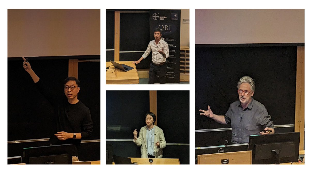 Even though ICRA is over we still have some great roboticists hanging around in the UK giving some exceptional talks at @oxfordrobots including Peter Corke from @QUTRobotics, David Hsu, @Kaboli_M and @_ayoungk. Thank you all for the insights!