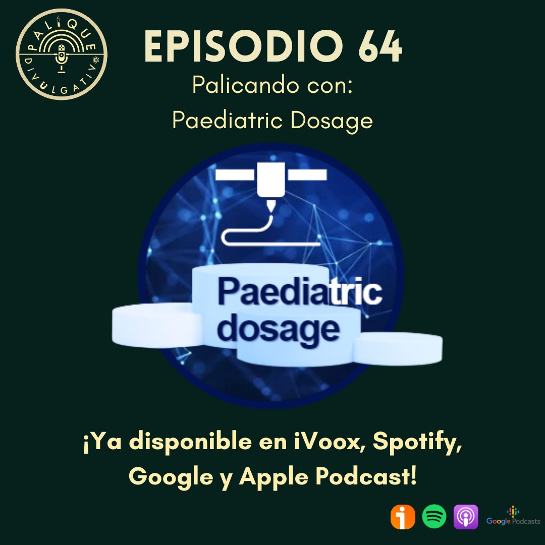 PDivulgativo's tweet photo. ¿Te imaginas ir a la farmacia y que te impriman los medicamentos ahí mismo? Hoy nos metemos en la cocina farmacéutica de la mano de @Paediatricdosag para descubrir un mundo lleno de repostería a toda pastilla (ya lo entenderán...). Buena escucha! 🍩💊

🟧: https://t.co/JRQdWC1TJW https://t.co/uUNQK8Rinl