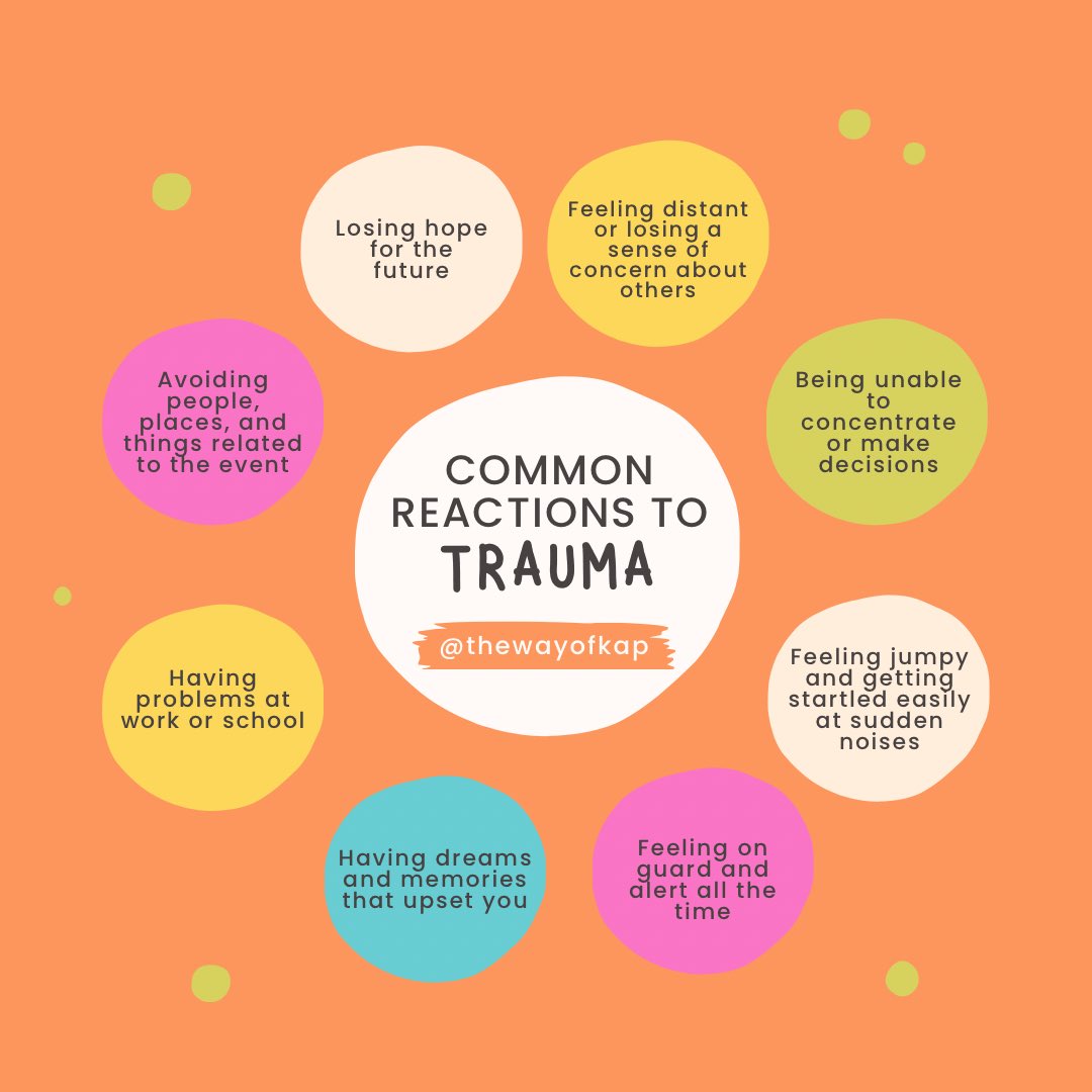 If you understand what is happening when you or someone you know reacts to a traumatic event, you may be less fearful and better able to cope.

#trauma #ptsd #traumarecovery #traumahealing #childhoodtrauma #traumainformed #traumabonding #traumasurvivor #MondayMotivation