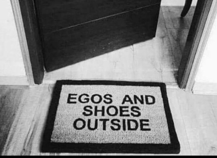 I need this doormat...😏😂
#ego #attitude