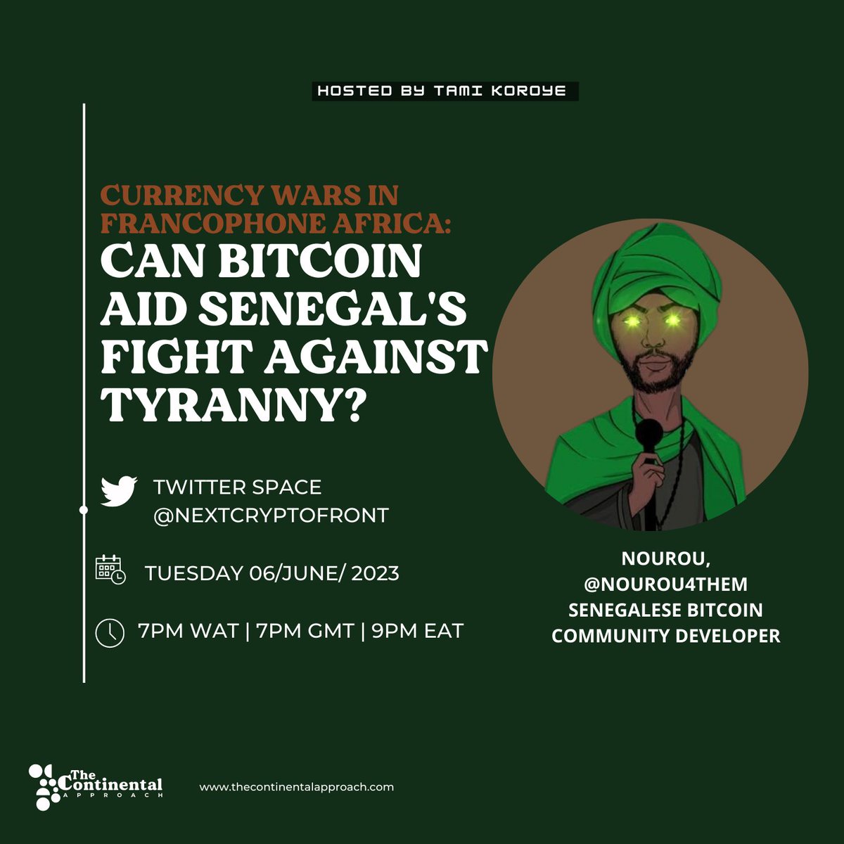 Amidst the political crisis &amp; violence in Senegal, can #Bitcoin aid the fight against tyranny? Join us in this Twitter-space with <a href="/nourou4them/">Nourou</a> to discuss how Bitcoin offers potential solutions &amp; empowerment for the Senegalese people. #SenegalCrisis #bitcoin
