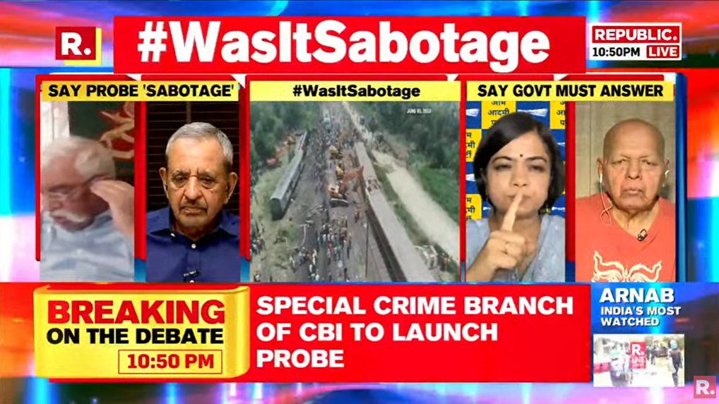 republic's tweet photo. #WasItSabotage | There is a history of Maoists trying to blow up railways: Maj @GeneralBakshi
Watch Arnab #LIVE on The Debate here - https://t.co/kJoFDiLub5
#Odisha #Balasore #CoramandelExpress https://t.co/BPe37jMpa7