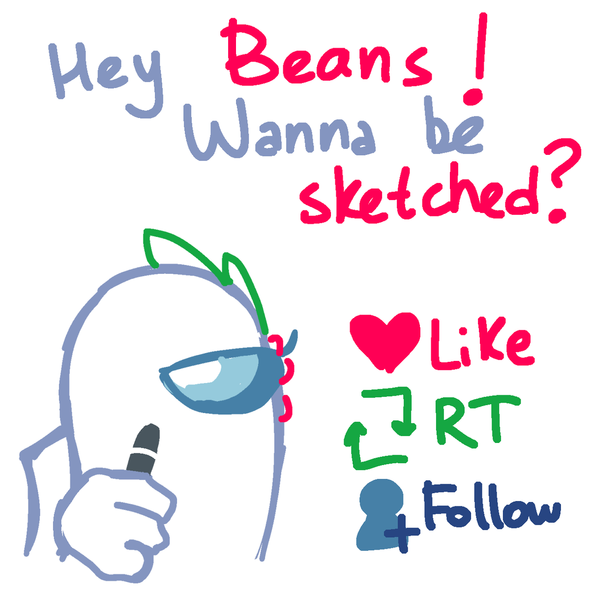 Hey amoguses, do you wanna be sketched?
👤Follow me, ♥️ Like and 🔄 RT this post, then send your Amogus OC in replies!

It will be closed after 24 hours!  🔥🔥🔥