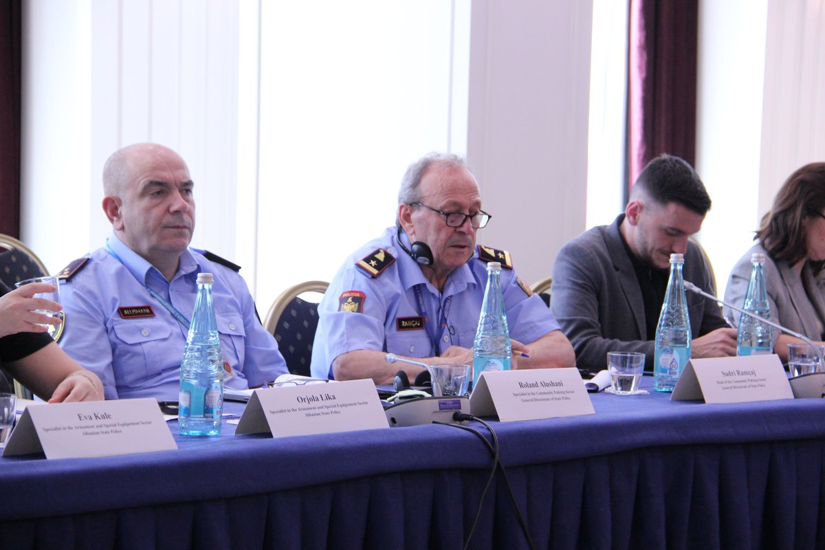 OSCEinAlbania's tweet photo. At 3⃣rd executive committee meeting of #SALWproject, together with @PuneteBrendshme, @PoliciaeShtetit, donors &amp; other partners, we discussed project progress in🇦🇱, challenges, activities, future plans &amp; opportunities.
#SALW project is funded by 🇪🇺 🇩🇪 🇫🇷
#ItTakesCourageToBeGunfree https://t.co/eZ3phD9AJy