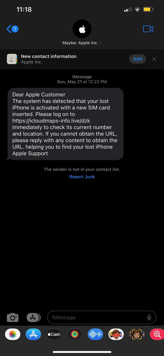 AidensTower's tweet photo. PSA for all the festival goers with stolen phones out there!!! this is a very sad excuse of a scam, do not respond to any of these texts, click any links, or follow any of their instructions, removing your device only gives them access to delete ur info and sell the phone <3 https://t.co/kzZVFy8cYK