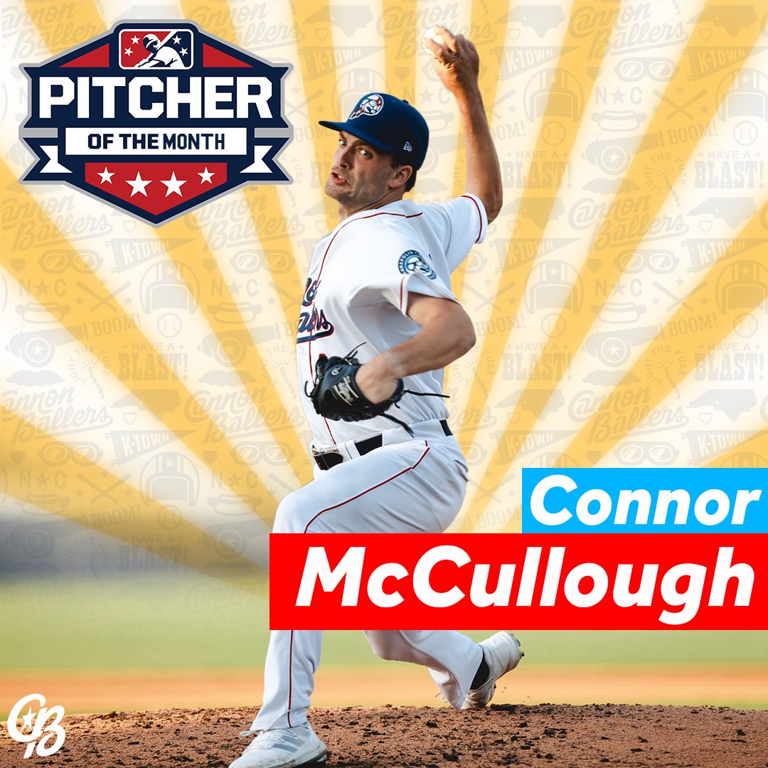 🚨 BALLER ALERT 🚨

Bryce Willits and Connor McCullough have been selected as the Carolina League Players of the Month for the month of May!