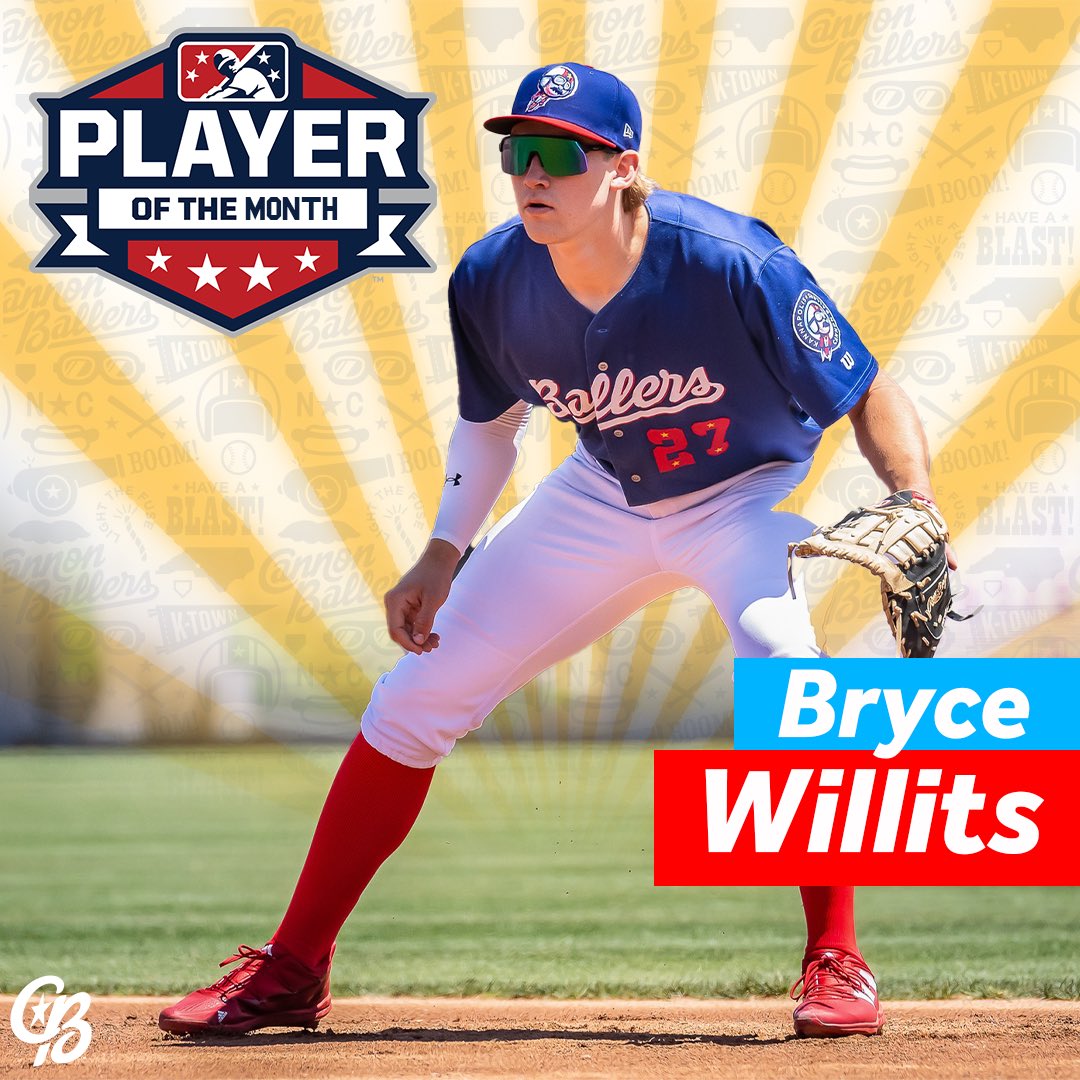 Kcannonballers's tweet photo. 🚨 BALLER ALERT 🚨

Bryce Willits and Connor McCullough have been selected as the Carolina League Players of the Month for the month of May! https://t.co/ZdrJ5iUOcA