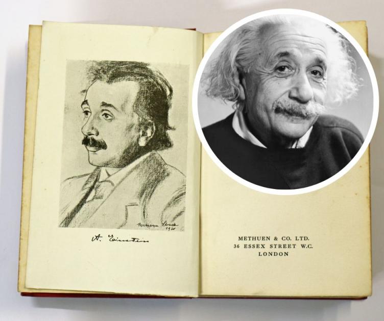 nthnorfolknews's tweet photo. Rare first editions books by Albert Einstein containing his early thoughts about the theory of relativity are to go under the hammer in north Norfolk. https://t.co/FJ307iCqm4 https://t.co/BbjFtXlgVi