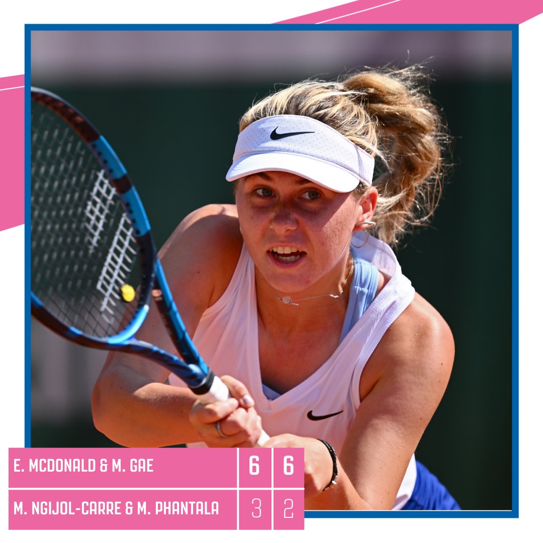 GB NTA player <a href="/ellamcdonald__/">Ella McDonald</a> &amp; Mara Gae progress to the 2️⃣nd round at <a href="/rolandgarros/">Roland-Garros</a> 🙌

Not to be for Ella in the singles, missing out to Alevtina Ibragimova in the 2️⃣nd round. 

#RolandGarros