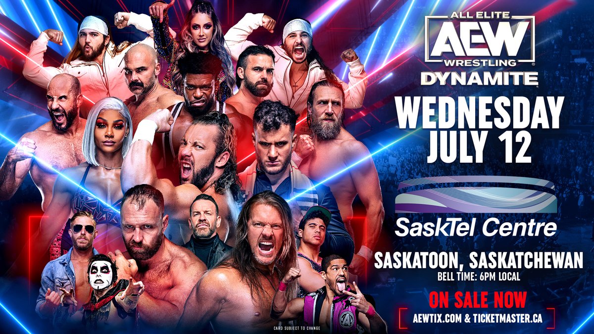 AEW LIVE EVENTS on Twitter "🇨🇦 SASKATOON! AEW makes its Saskatoon, SK