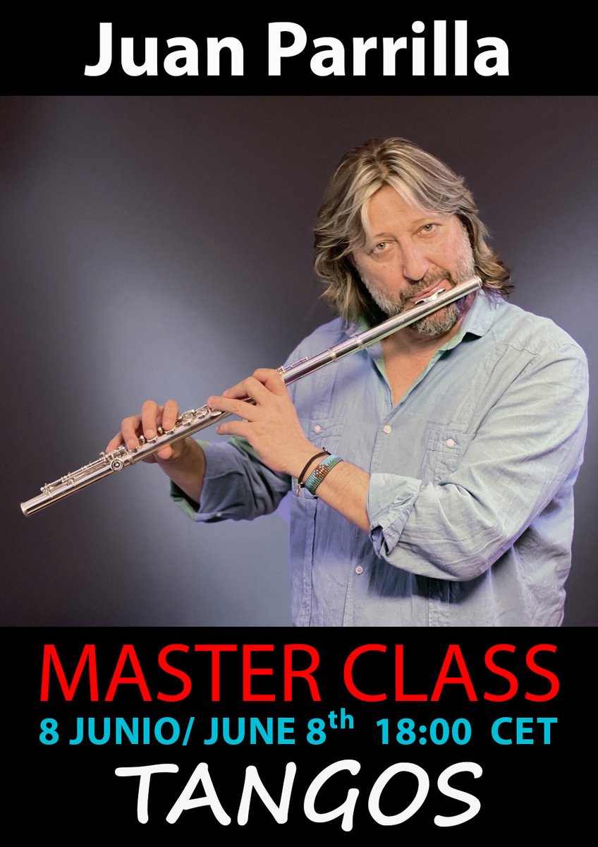 flamencolive's tweet photo. 🔴 https://t.co/bbTVli0m68 Si eres flautista o tocas otro instrumento melódico, no te pierdas el Masterclass que impartirá el maestro Juan Parrilla el próximo jueves. Inscríbete ya!!! +info en el enlace.
#flamenco
#tangos
#JuanParrilla
#masterclass
#flauta
#melodicos
#flute https://t.co/TBUCoHbzgr
