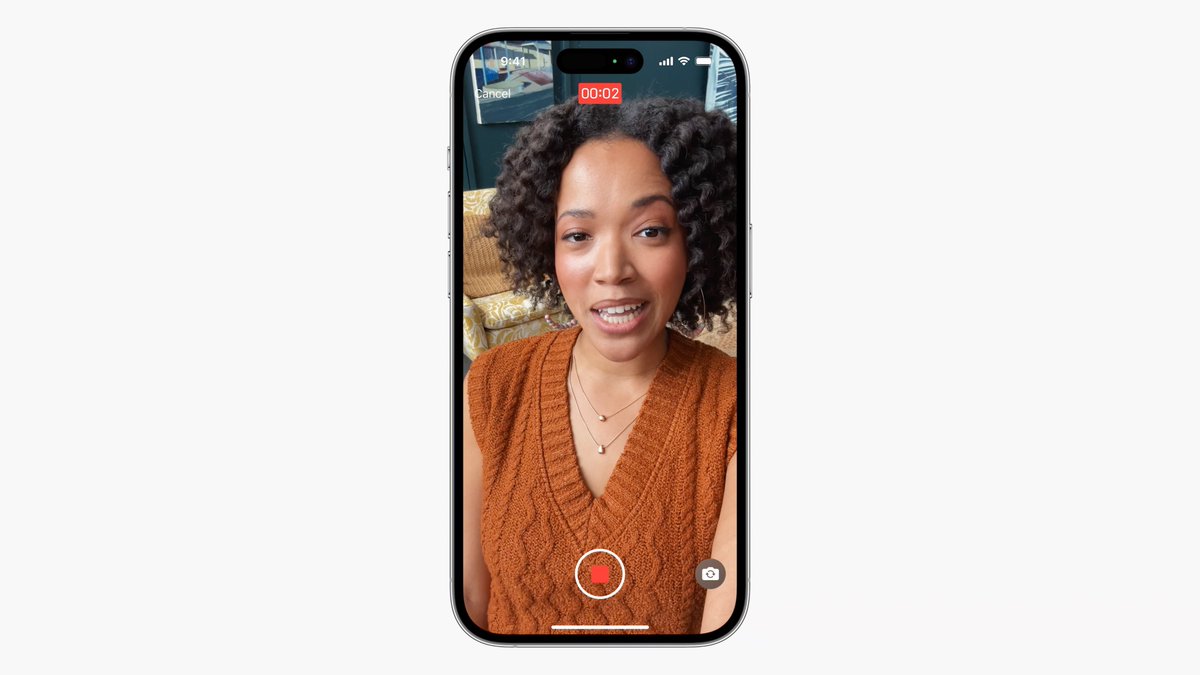 in iOS 17, just like voicemails, if someone ignores your FaceTime call, you can leave 'face-mails'😭 #WWDC23