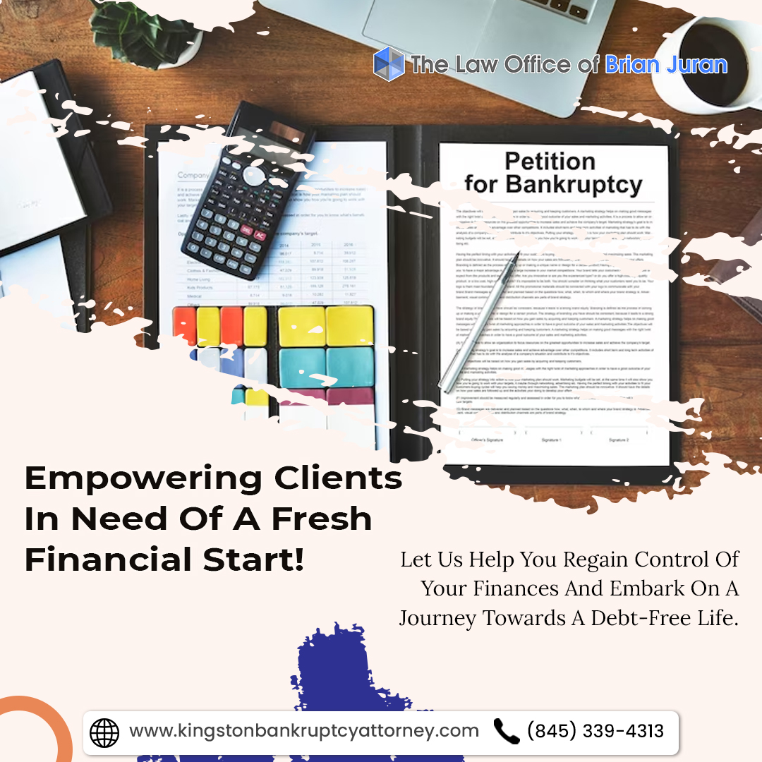 Looking for expert assistance in filing for bankruptcy? Our personalized guidance and support to navigate the complex bankruptcy process ensure a smoother path toward debt relief. Explore our services and take control of your financial future today.
kingstonbankruptcyattorney.com