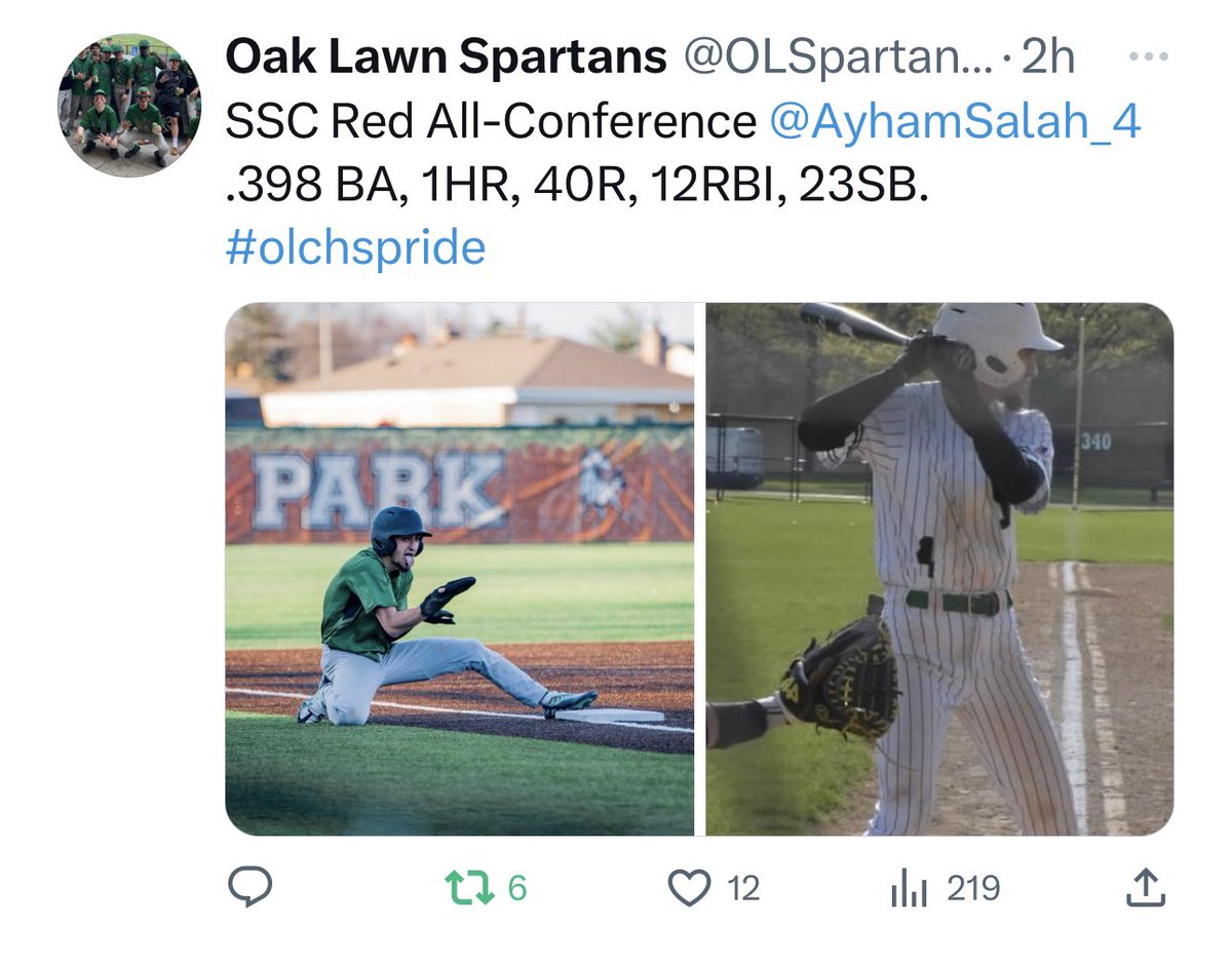 Supermotherof2's tweet photo. 2023 SSC All-Conference player for Baseball, Basketball &amp; Football. #OLCHS #SpartanPride https://t.co/dD8oNqhefR