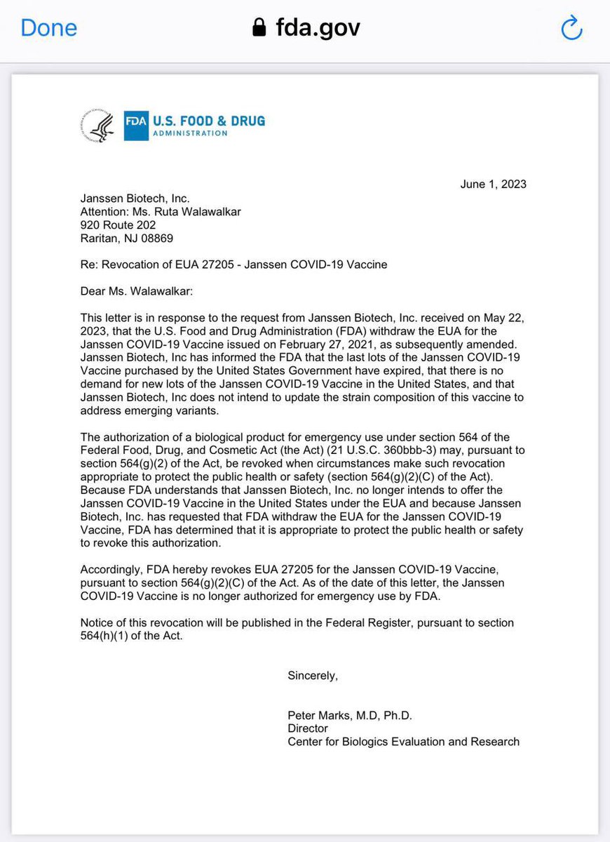 For all those under the FALSE belief that the Covid vaccines being used were #FDAApproved, here’s your proof that they were STILL under Emergency Use Authorization.

@zerohedge @elonmusk @JackPosobiec @charliekirk11 @benshapiro