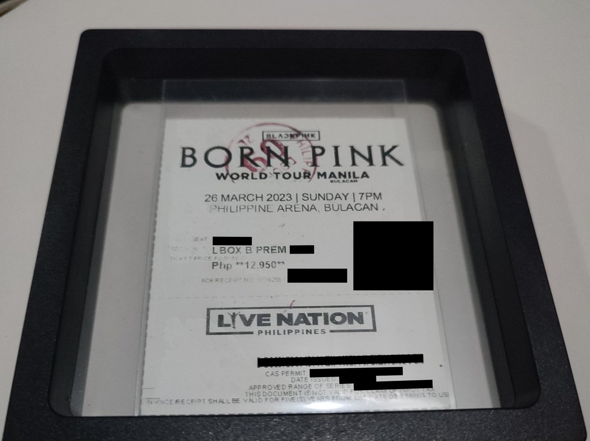 ninisroses's tweet photo. hi!! need some help, so last bp con in bulacan was my first ever concert so i wanted to preserve the tix naturally but it seems to be fading now, what do I do?? 

#BLACKPINK #BLACKPINK_BORNPINK #ROSÉ #JENNIE #JISOO #LISA #help #tickethelp https://t.co/h9N3P3sD6O
