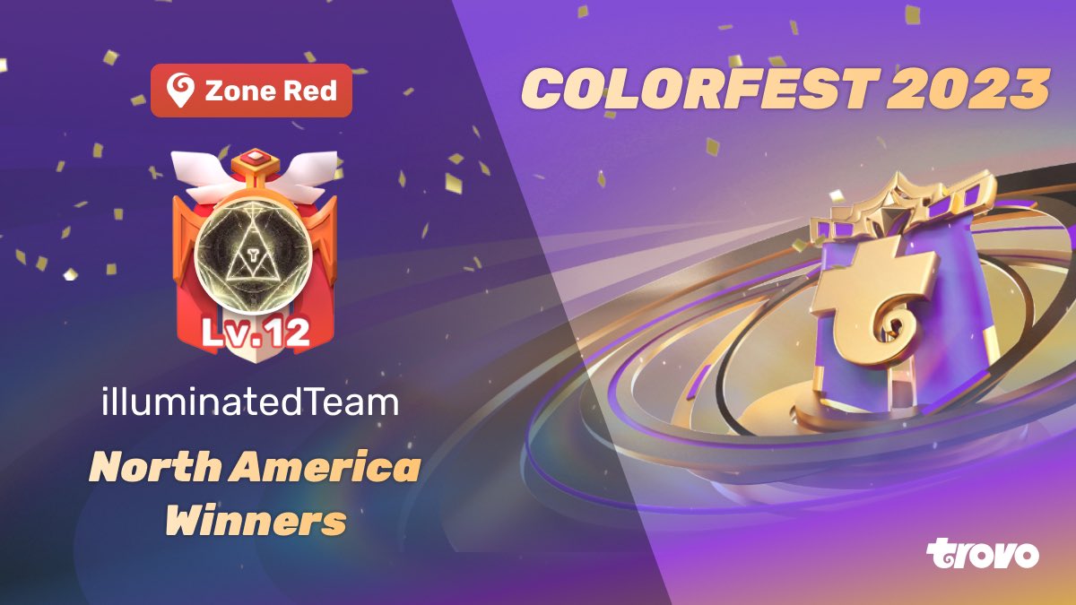 trovolive's tweet photo. Another year, another #Colorfest2023 for the books!
Shout out to our North America winners, illuminated team!!!
Check out the team here: https://t.co/F2zT37QykF https://t.co/9IXw00FkSM