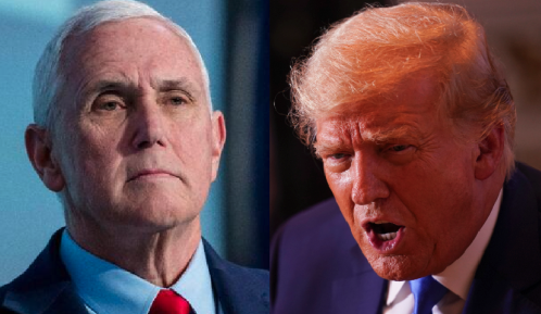 OccupyDemocrats's tweet photo. BREAKING: Disgraced former Vice President Mike Pence officially files paperwork to run for president in 2024 — setting him on a collision course with his former boss Donald Trump.

The worst part about Pence fooling himself into thinking he can actually become president is that he's running to lead a party that literally wanted to hang him during the Jan. 6th insurrection.

While it is near impossible that Pence actually wins the White House, the nightmarish theocratic administration he would sweep into power is terrifying to think about. Radical right-wingers like him can never be trusted with power.

RT and ❤️ if you'd never vote for a MAGA president — and consider joining the exodus to new Twitter competitor https://t.co/w3Mt5NkJBE. Elon Musk banned their Twitter account, but he hasn’t yet banned this link to download the new Tribel app: https://t.co/HnJzSKjCwX