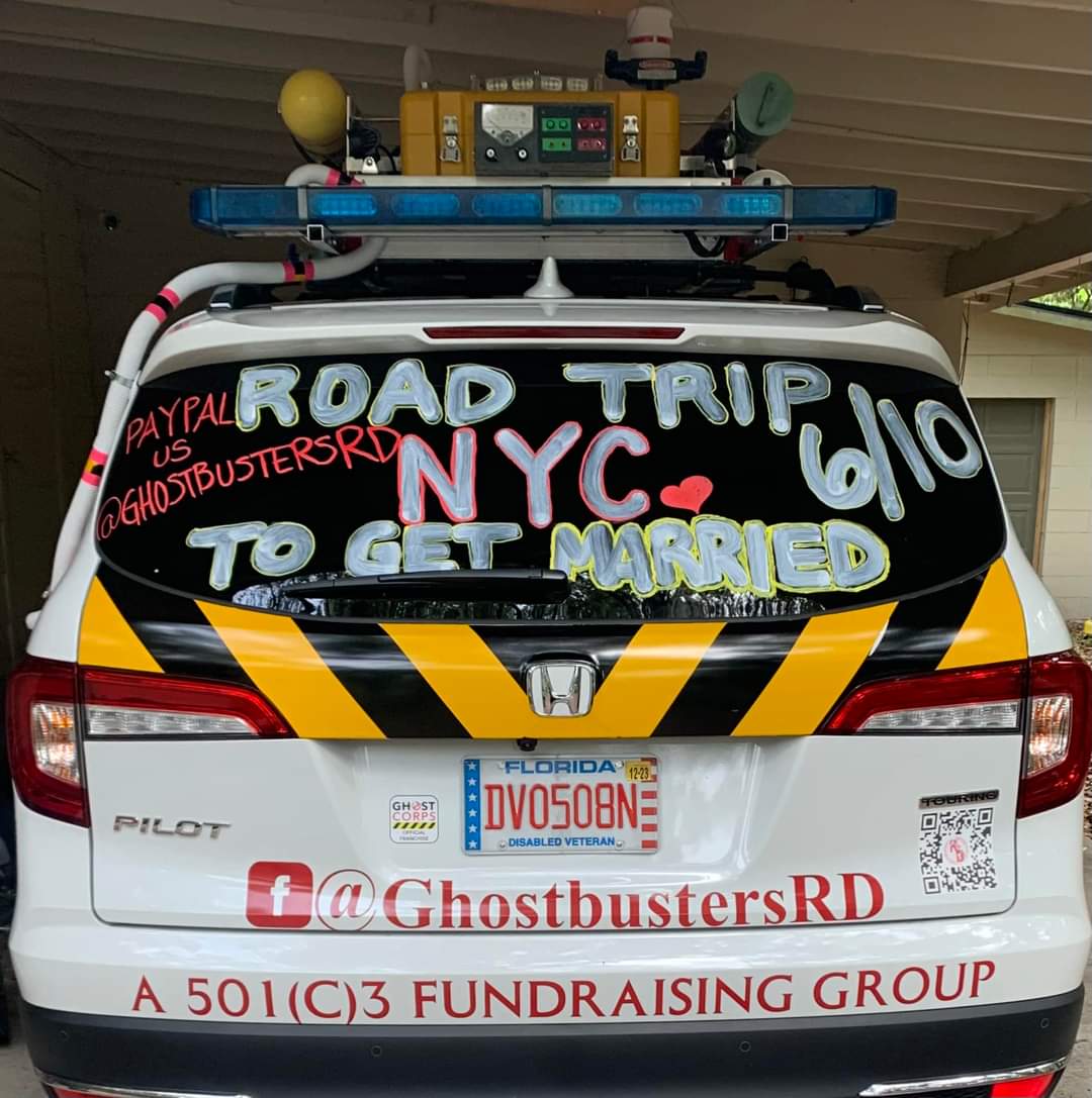 GhostbusterJ86's tweet image. My dear friends Ash and Jason are getting married this Saturday at Ghostbusters HQ (Hook and Ladder 8) in New York.

Anyone know any Ghostbuster related folks that might be able to send them some congratulations? 

@JasonReitman @dan_aykroyd @finnwolfhard @MckennaGraceful