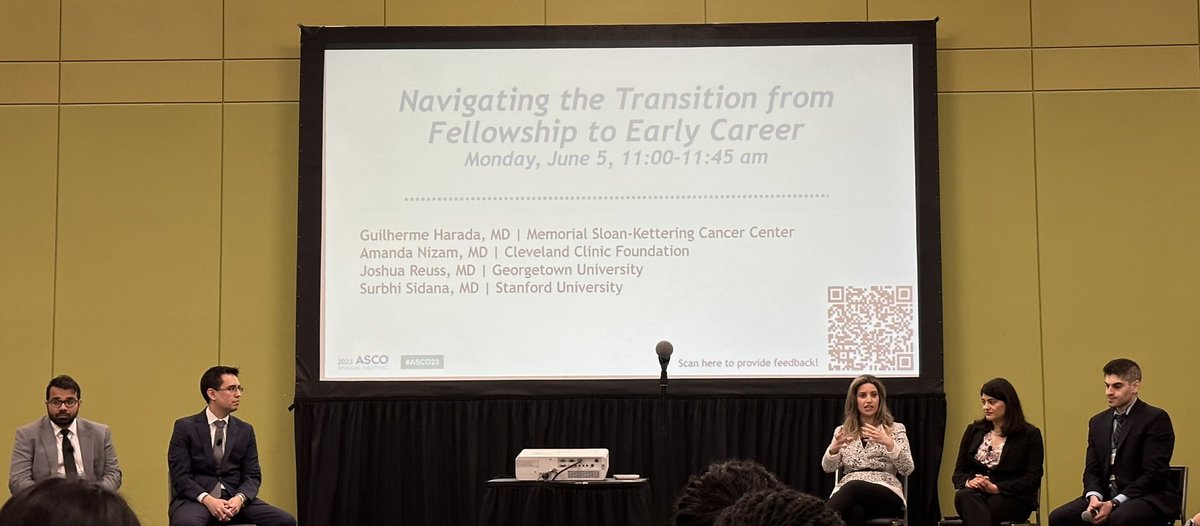Amith Ahluwalia MD (@ahlumd2023) on Twitter photo Fantastic discussion by <a href="/HaradaGuilherme/">Guilherme Harada</a>, <a href="/AmandaNizamMD/">Amanda Nizam, MD</a>,
<a href="/SurbhiSidanaMD/">Surbhi Sidana, MD</a>,
<a href="/Joshua_Reuss/">Joshua Reuss</a> on the transition from fellowship to early career #asco2023
Thank you for all the advice and information. Fantastic discussion by <a href="/HaradaGuilherme/">Guilherme Harada</a>, <a href="/AmandaNizamMD/">Amanda Nizam, MD</a>,
<a href="/SurbhiSidanaMD/">Surbhi Sidana, MD</a>,
<a href="/Joshua_Reuss/">Joshua Reuss</a> on the transition from fellowship to early career #asco2023
Thank you for all the advice and information.