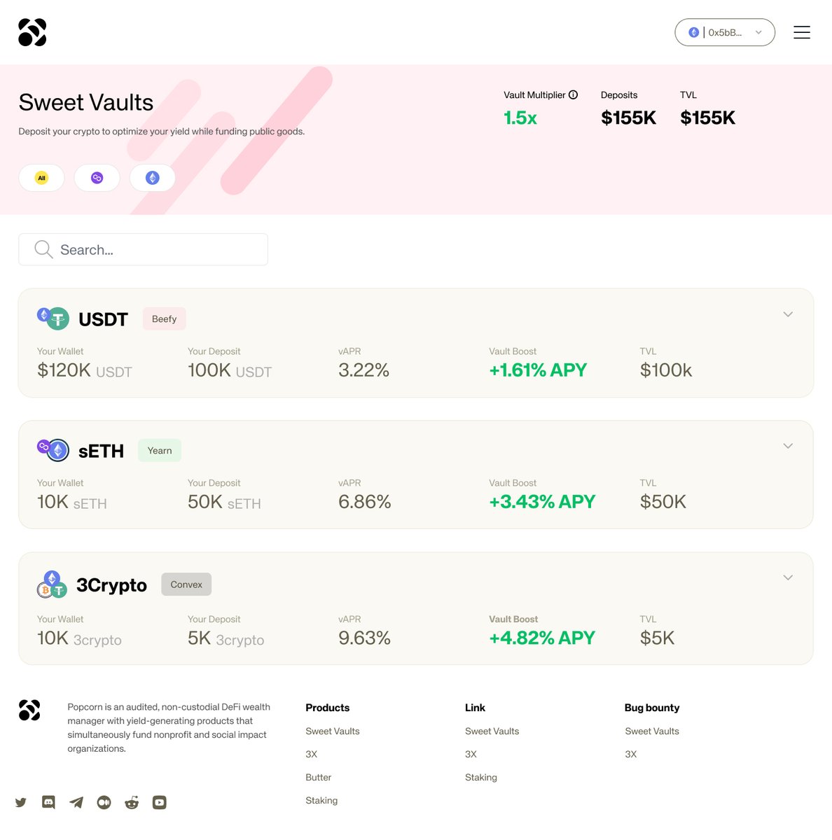 VaultCraft_io's tweet photo. 🚨Feature updates/what we've been discussing wrt $POP 2.0

1⃣Boosted #SweetVaults with $vePOP
2⃣Protocol rev redistributed back to stakers &amp; depositors (maybe 80/20 @Balancer LP's)
3⃣Unstaking penalties redirected to $vePOP
4⃣Simultaneous burn w/ emissions 
5⃣ #VaultCraft token https://t.co/oB4B74h6fi