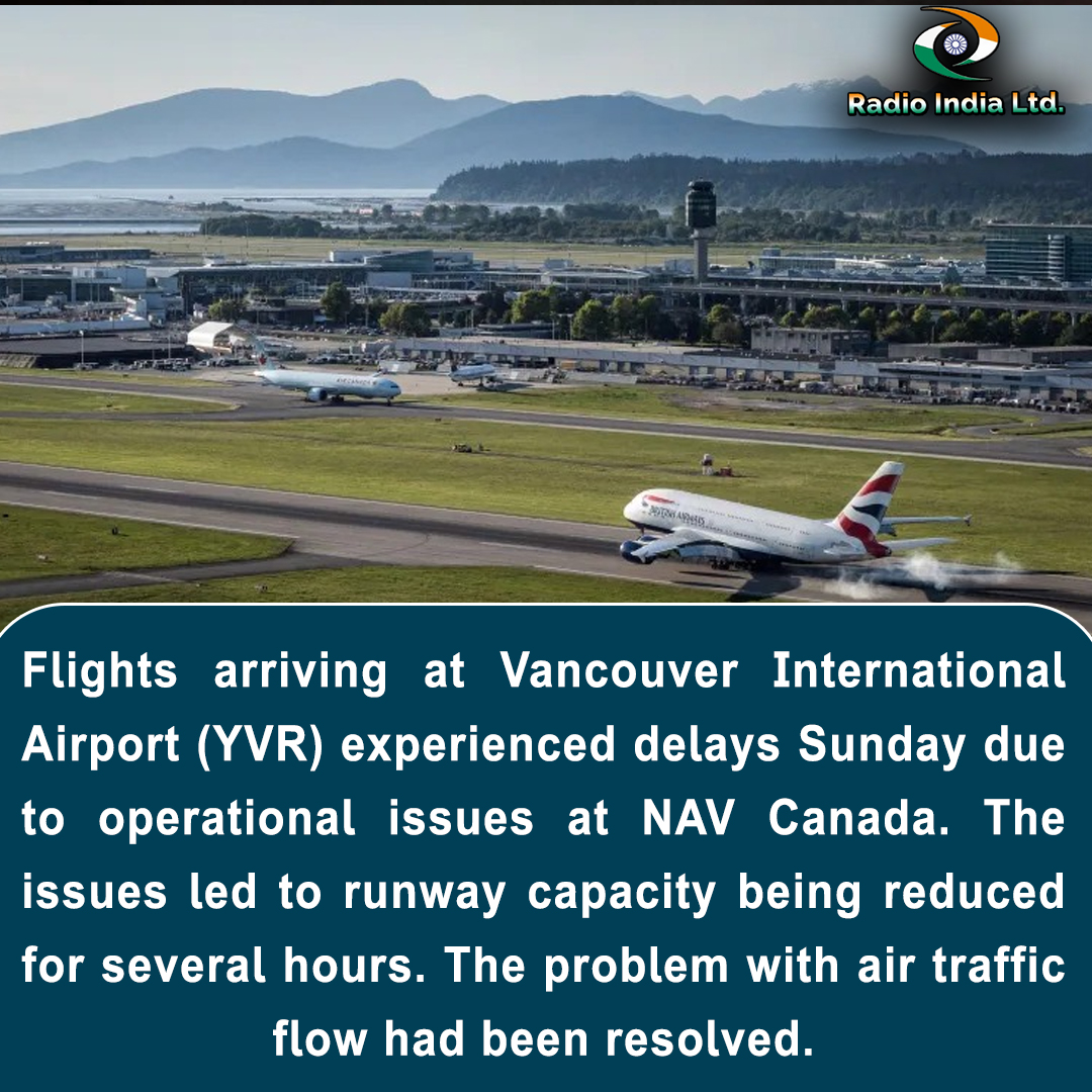 #Flightsarriving at #VancouverInternationalAirport (YVR) experienced #delays Sunday due to operational #issues at #NAVCanada. The #issues led to runway capacity being reduced for several hours. The problem with #airtraffic flow had been #resolved.