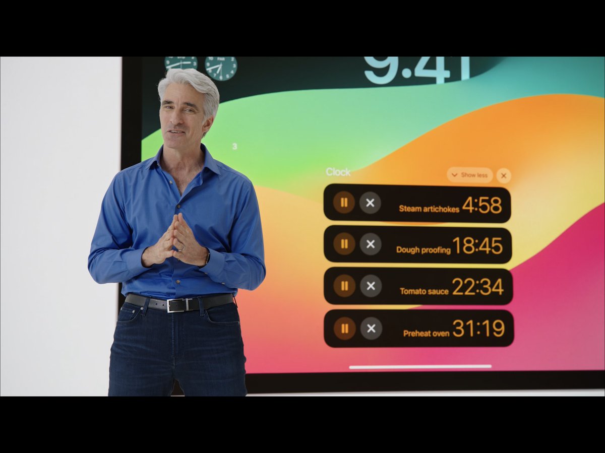 morch's tweet image. “We truly live in a time of wonders” lol..

Multiple timers about “ducking” time Apple. 😂 #ipadOS #WWDC23