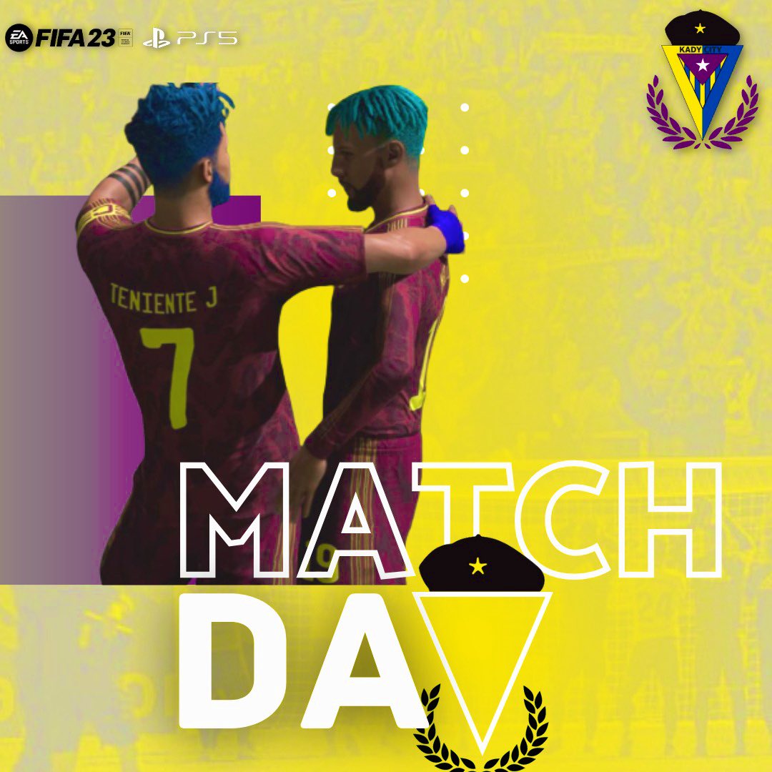 KadyCity's tweet photo. 𝙈𝘼𝙏𝘾𝙃𝘿𝘼𝙔

⏰ 22:00H 
🆚@UEfigueresps5 

⏰ 22:40H 
🆚@RomaCFeSports 

⏰ 23:00H 
🆚@jugoneseclub 

⏰ 23:20H 
🆚@PiperinosGaming 
 
🏆@VFSL_Spain 
⏰23:40H 
🆚@UEfigueresps5 
🔗https://t.co/uewhlRPu5C

Síguelo en directo.

¡𝗩𝗔𝗠𝗢𝗦 𝗞𝗔𝗗𝗬𝗦𝗧𝗔𝗦!

#KADYCITY

🟡🔵 https://t.co/6tPq4XIQUa