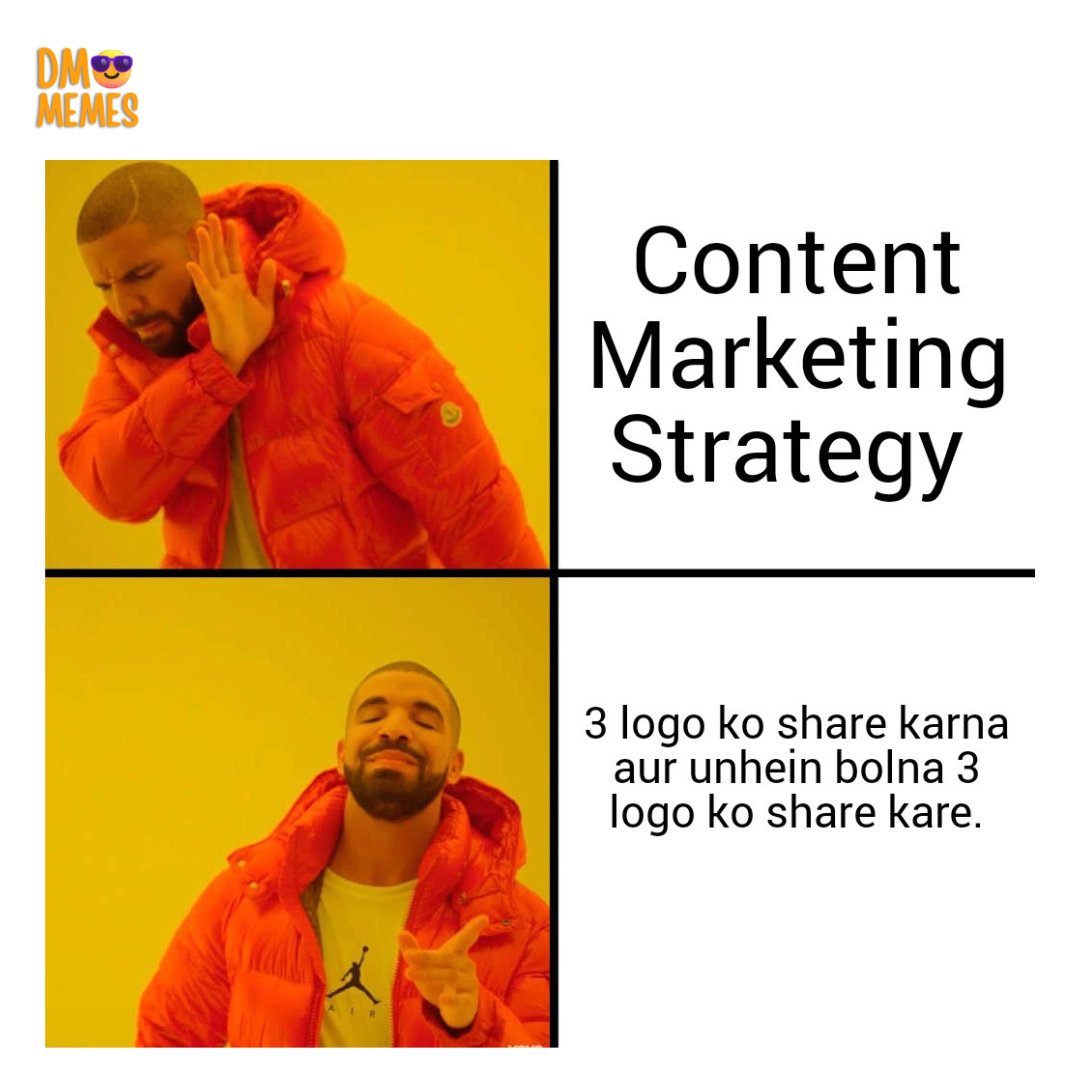 digitalmemes007's tweet photo. Content Marketers share kr do ab.
#Memes #contentmemes #digitalmarketingmemes https://t.co/52wXKWpuMC