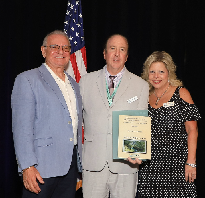 The City of Dunedin received the <a href="/TampaBayRPC/">Tampa Bay Regional Planning Council</a>'s Future of the Region Awards for the Gladys E. Douglas Preserve! This recognition highlights the collaborative efforts of the City &amp; County, raising $5.5 million in land preservation funds. Congratulations!