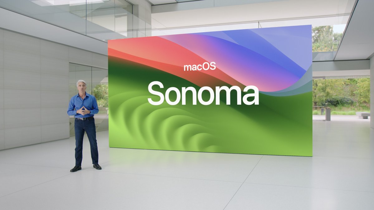 Apple announces macOS Sonoma with support for desktop widgets and screensavers theverge.com/2023/6/5/23745…