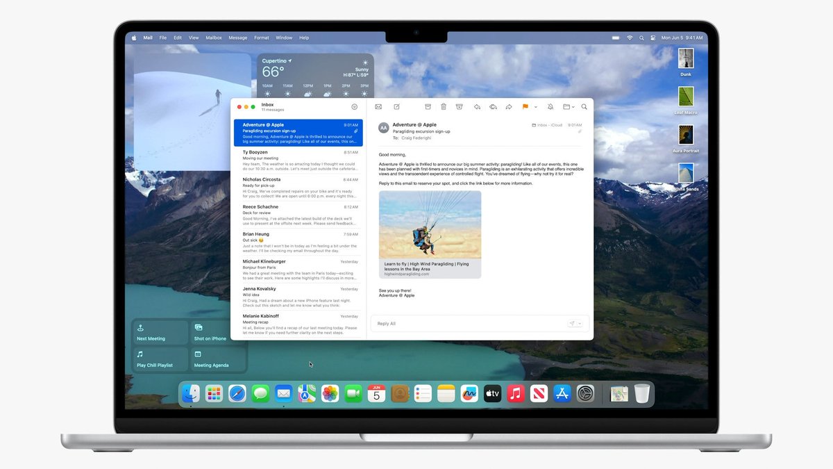 macOS Sonoma : des widgets sur le bureau ! #WWDC23 lekeynote.fr