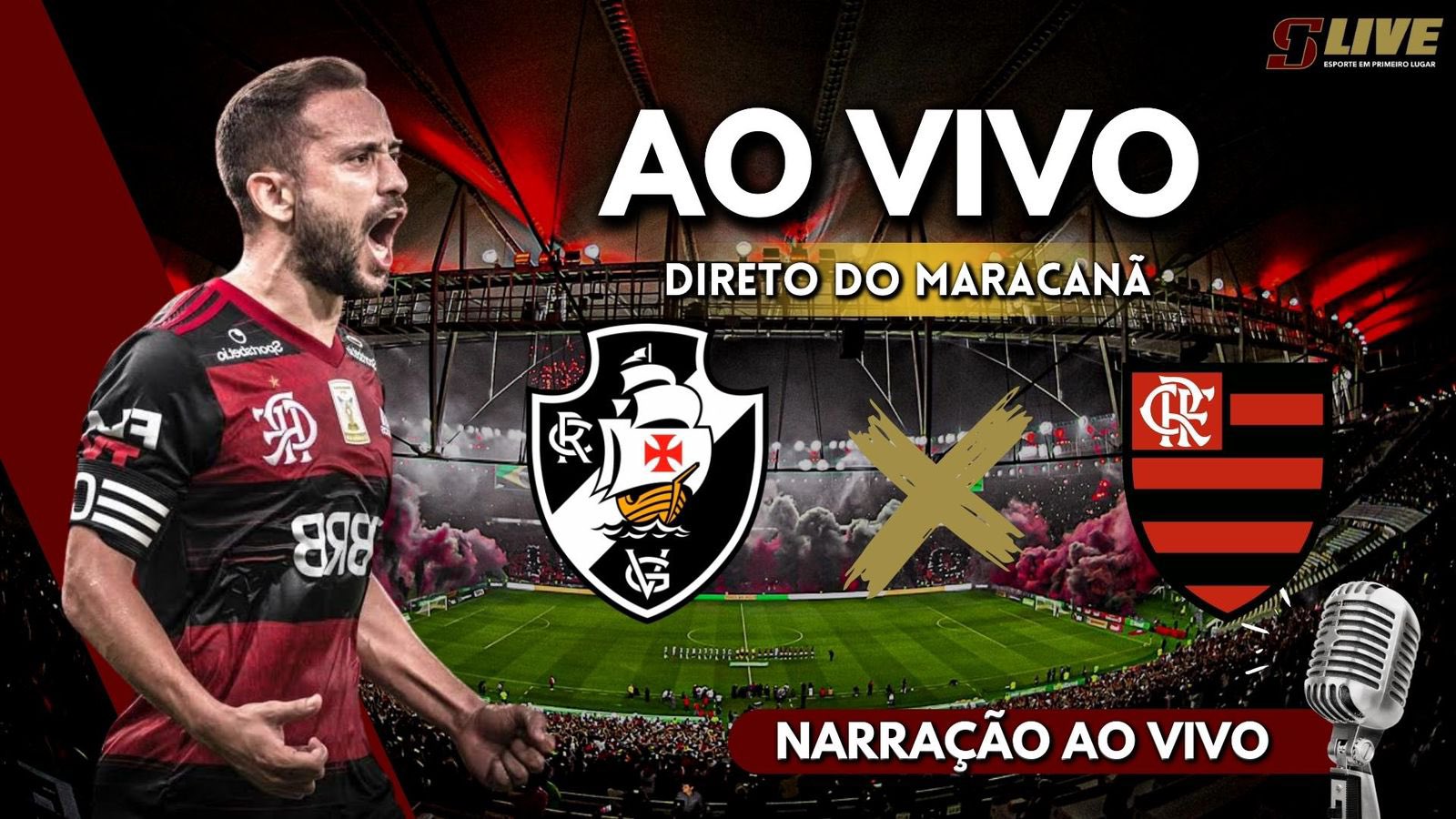 FLAMENGO X VASCO - TRANSMISSÃO AO VIVO - DIRETO DO MARACANÃ 